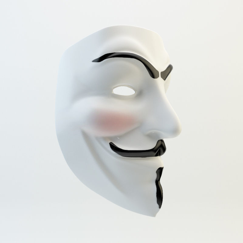 V for Vendetta MASK 3D model_1