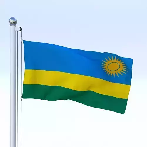 Animated Rwanda Flag