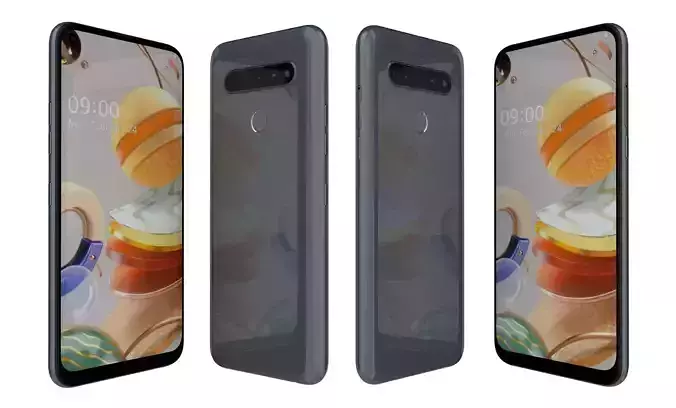 LG K61 Blue High Poly