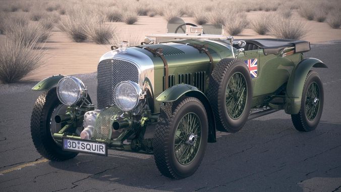 Bentley 4-5 blower 1929 desertstudio 3D model