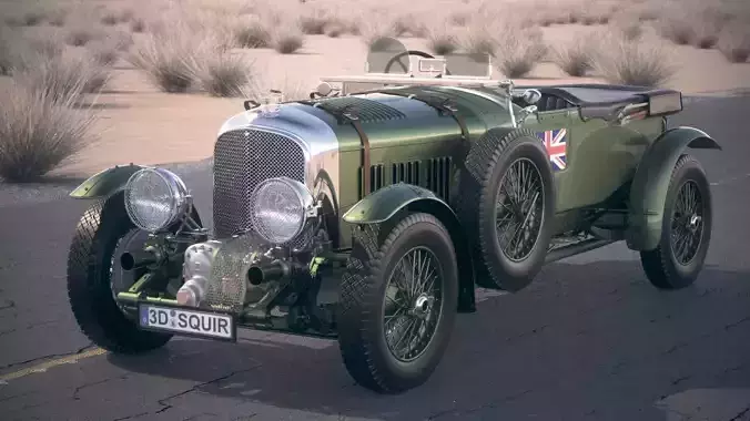 Bentley 4-5 blower 1929 desertstudio 3D model