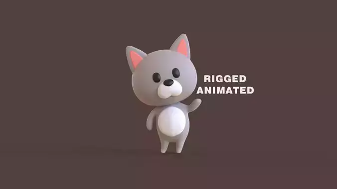 Little Funny Wolf Animated 