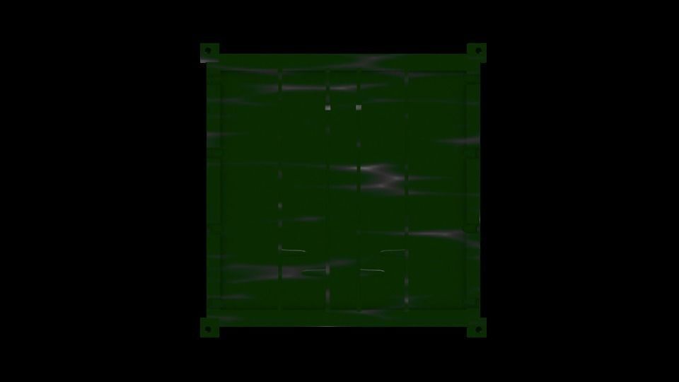 Container for ships Low-poly 3D model_14