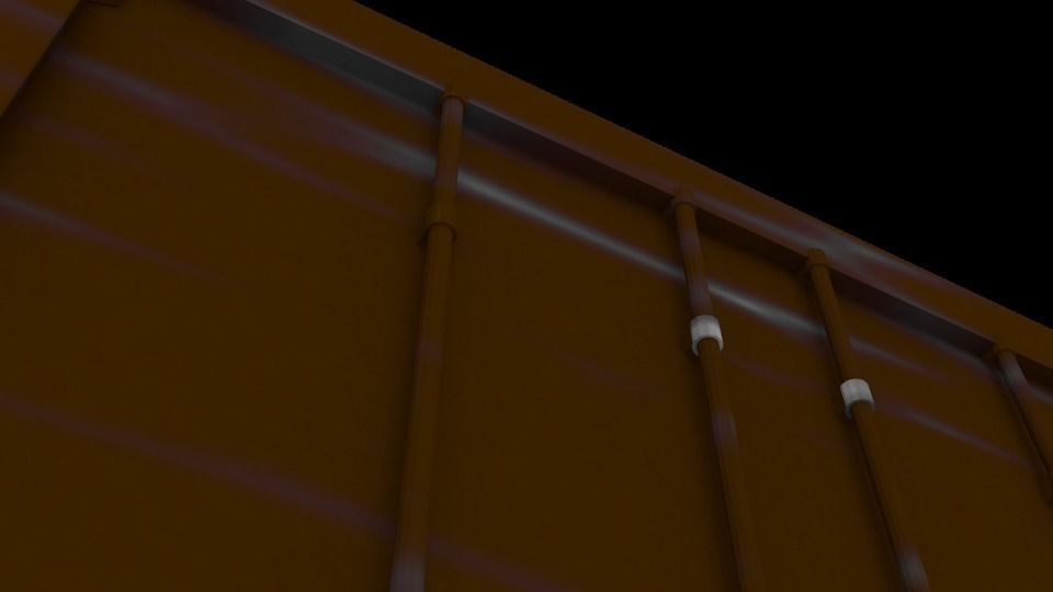 Container for ships Low-poly 3D model_5