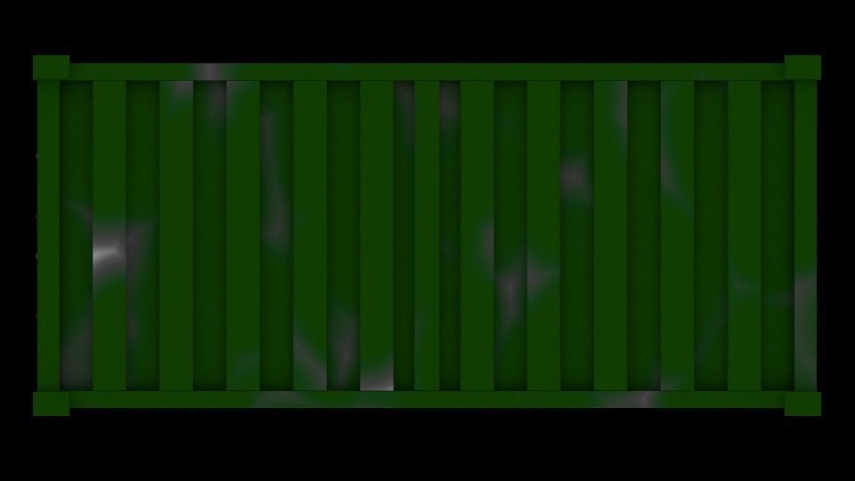 Container for ships Low-poly 3D model_16