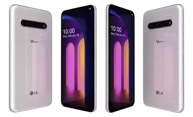 LG V60 ThinQ Classy White High Poly