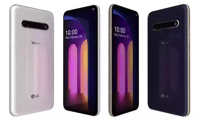 LG V60 ThinQ Classy Blue And Classy White High Poly