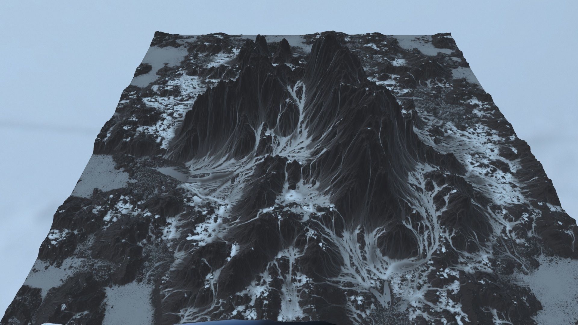 Snow Mountain Low-poly 3D model_26