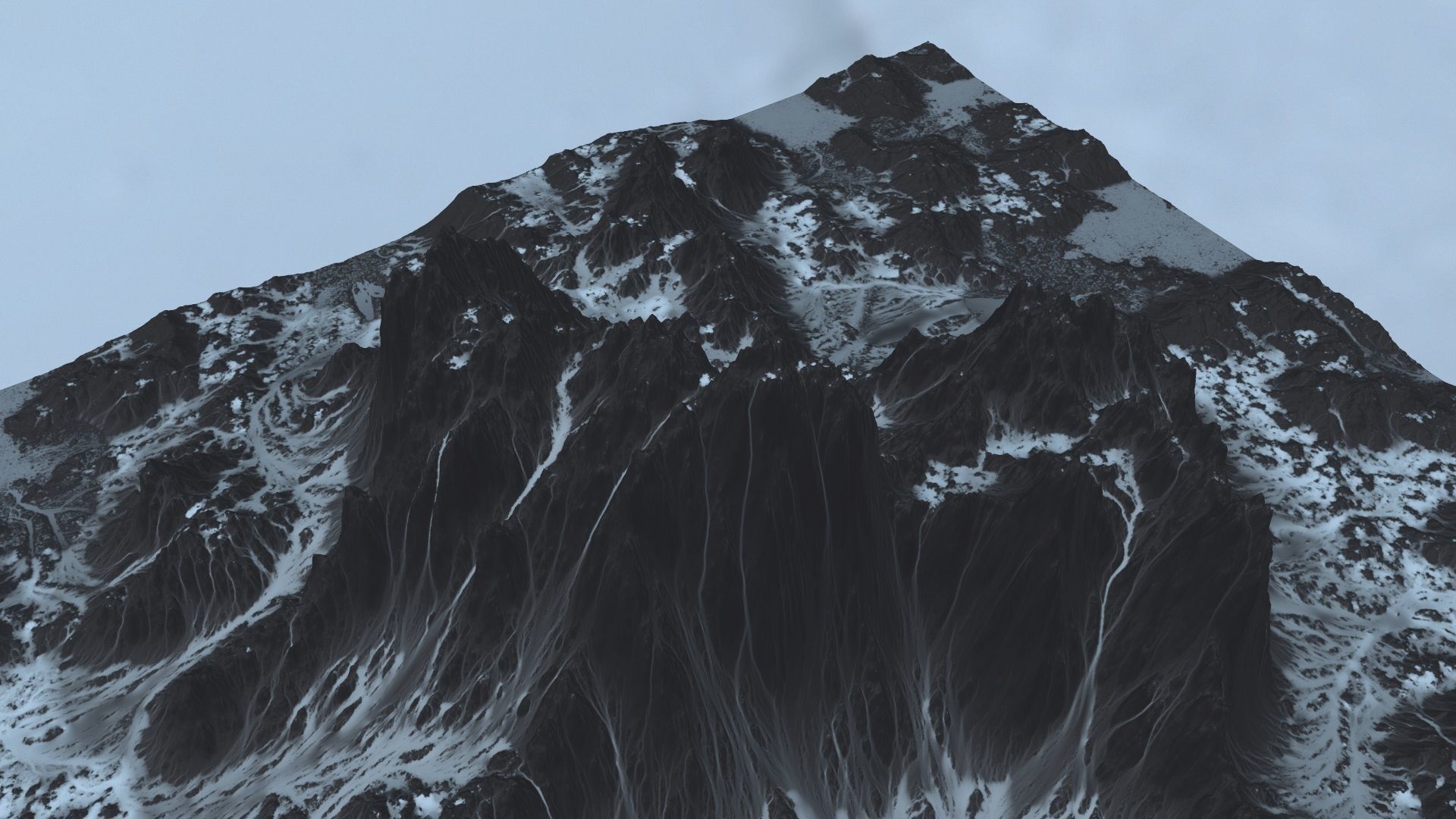 Snow Mountain Low-poly 3D model_30