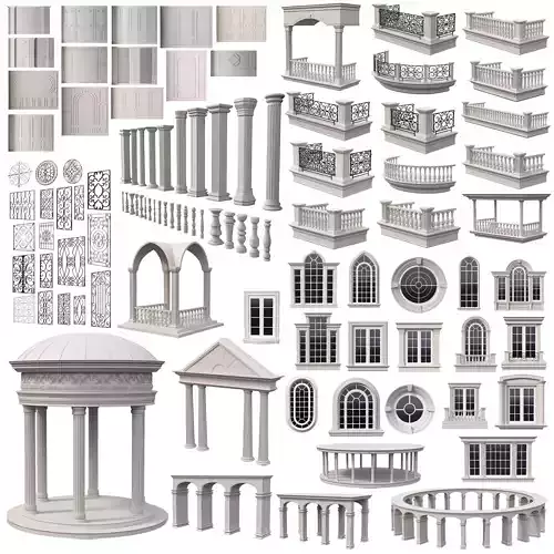Classical Architecture Kitbash Set 