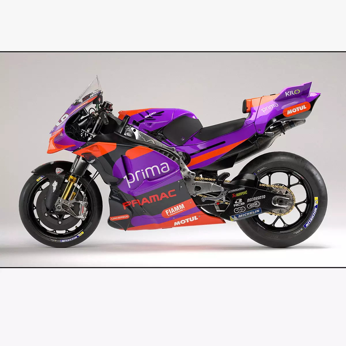 Ducati Desmosedici- GP24-MotoGP bike -Prima Pramac Racing Low-poly 3D model