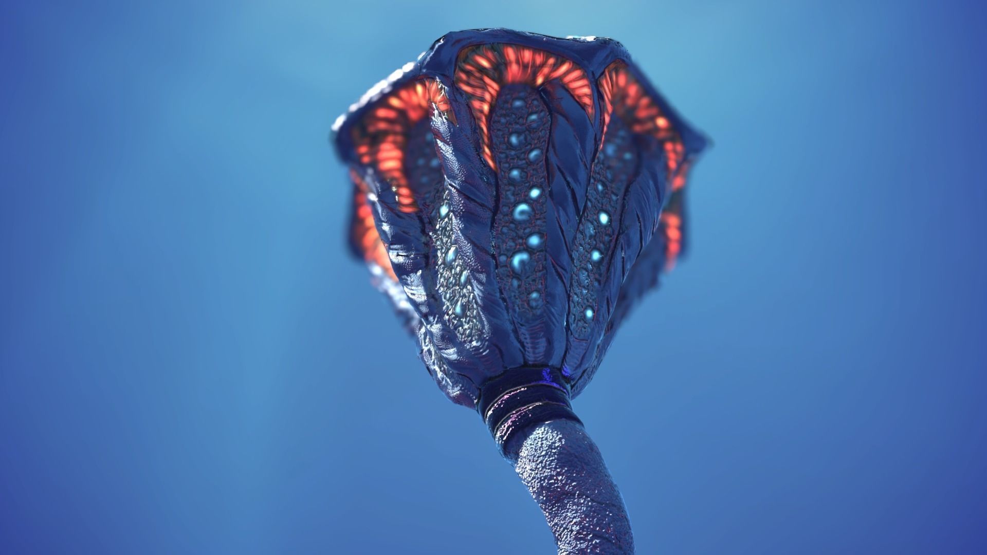 PBR Fantastic Medusa Animated and rigged lowpoly model  Low-poly 3D model_3
