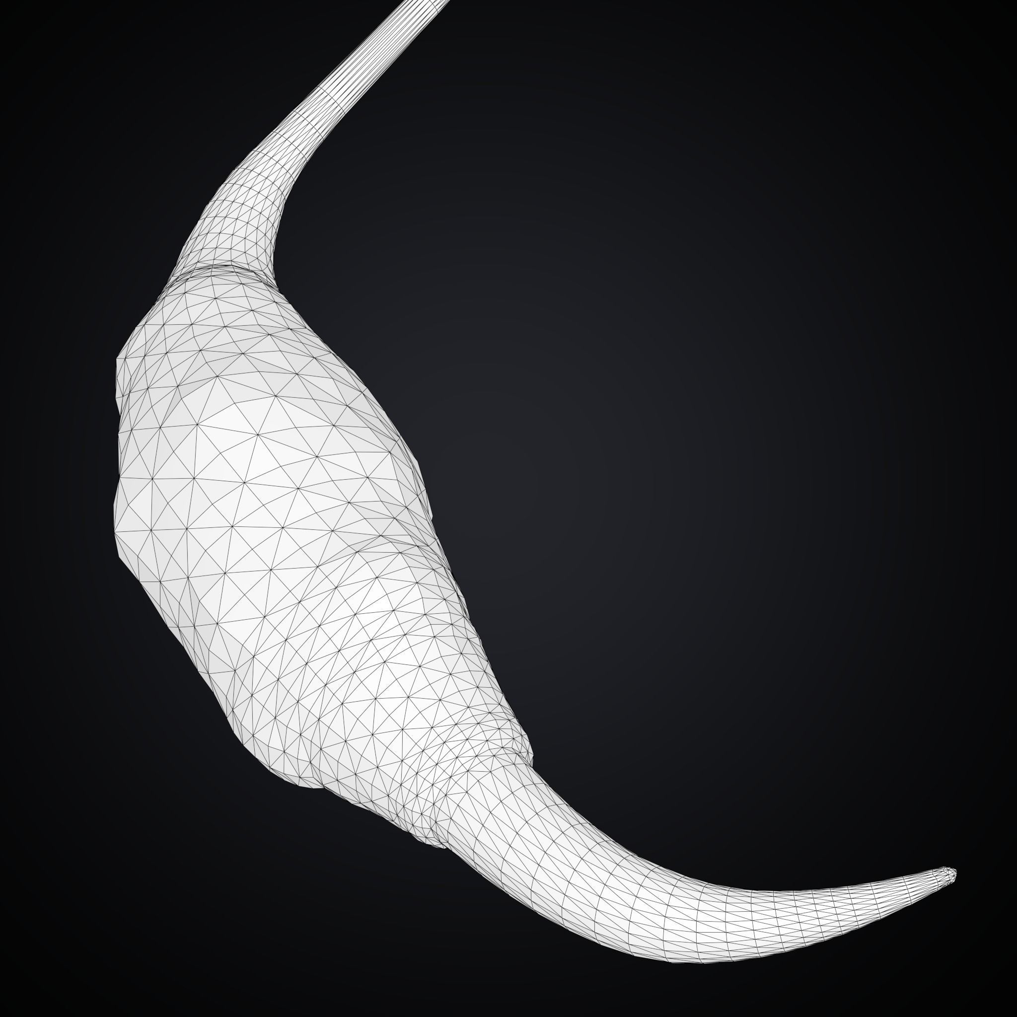 PBR Fantastic Medusa Animated and rigged lowpoly model  Low-poly 3D model_10