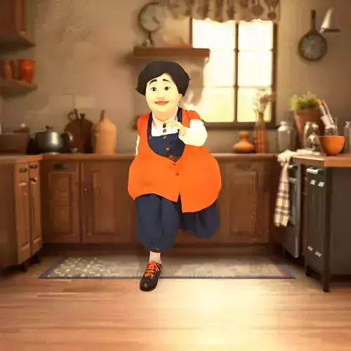 Friendly Grandma Character model pack