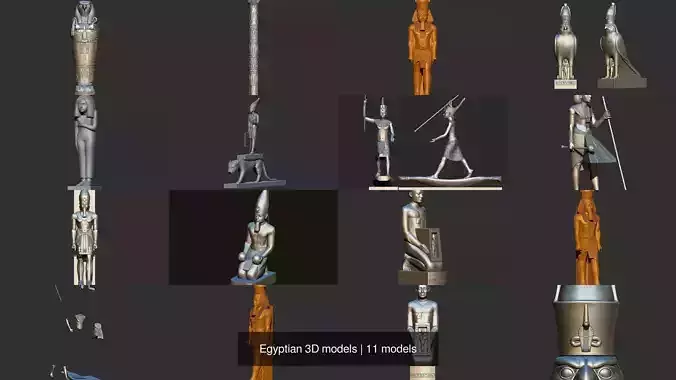 Egyptian 3D models