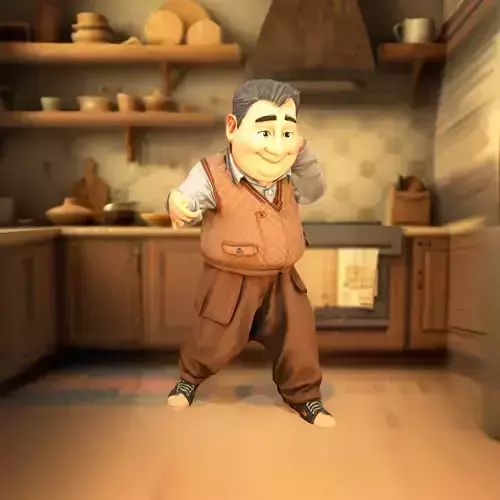 Charming Brown Gentleman model pack