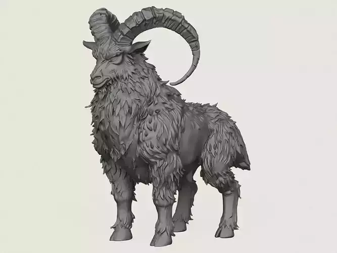 Fantasy Sheep Print Ready 3D Model