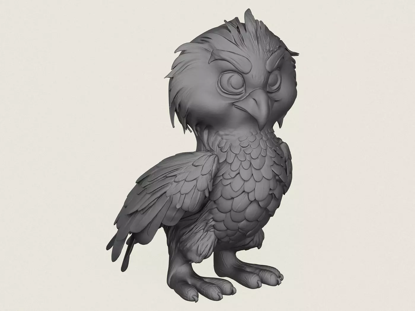 Fantasy Beak Bird 3D print model