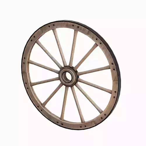 Vintage Wood Wheel 04