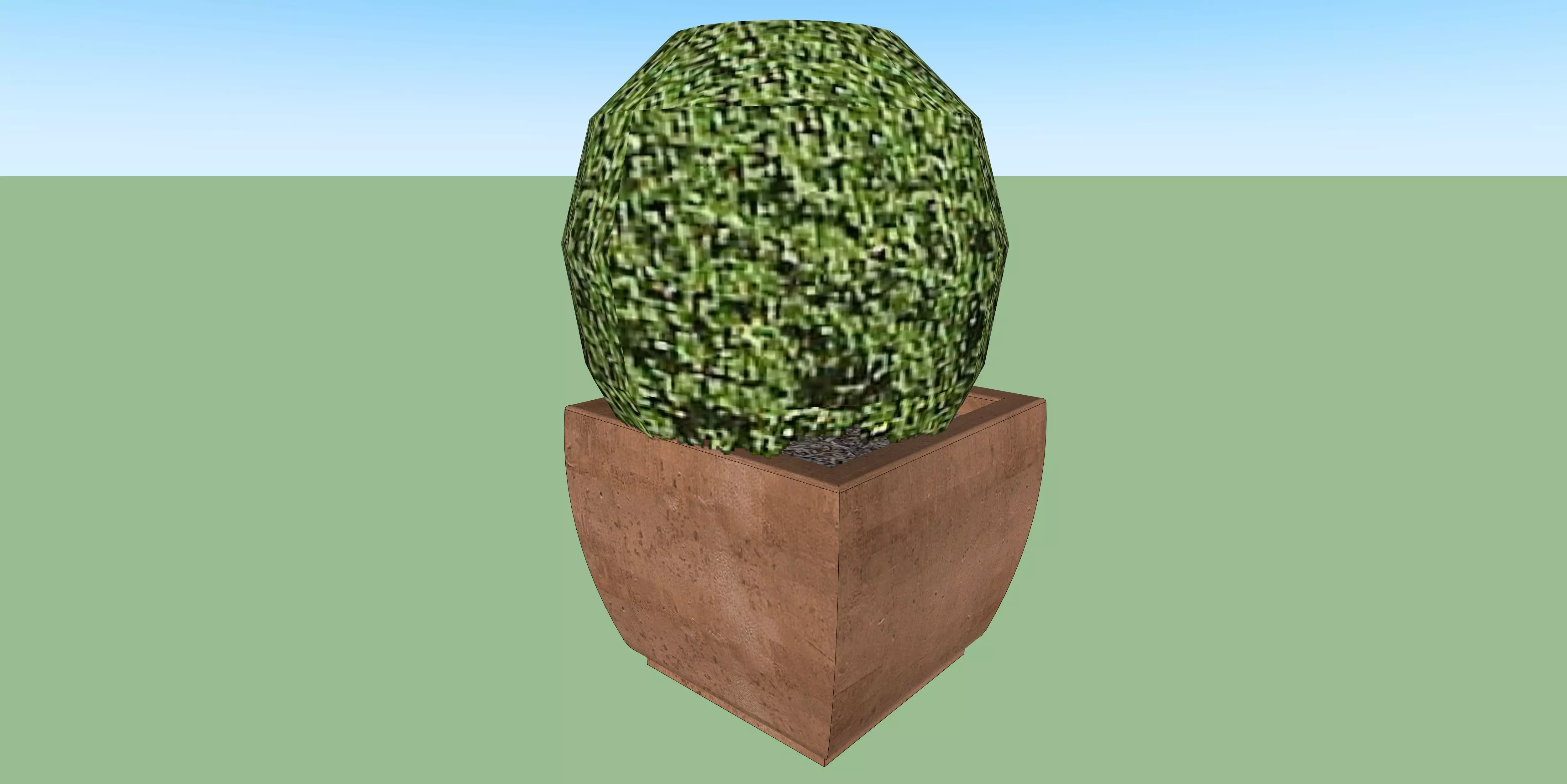 Modern Planter Set 3D Model for SketchUp 3D model | CGTrader