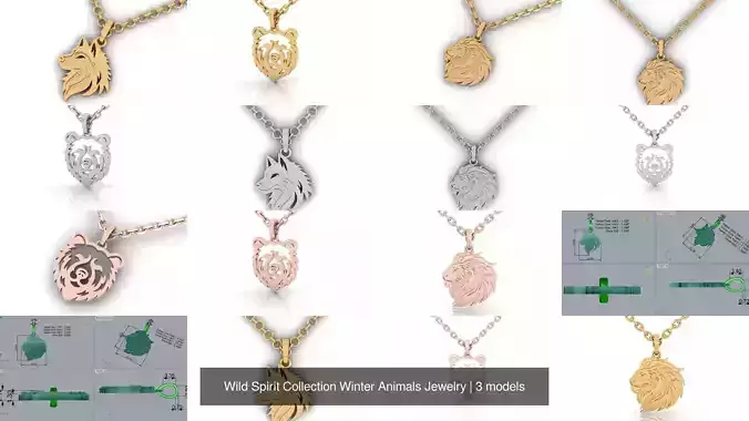 Wild Spirit Collection Winter Animals Jewelry