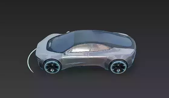 Aether-X- Hyper-Liner Futuristic Concept Car 3D Model