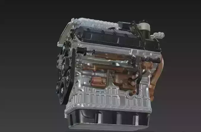 Range Rover Supercharged V8 Engine 50L High-Detail 3D model 3