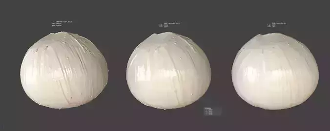 Mozzarella Low-poly 3D model 6