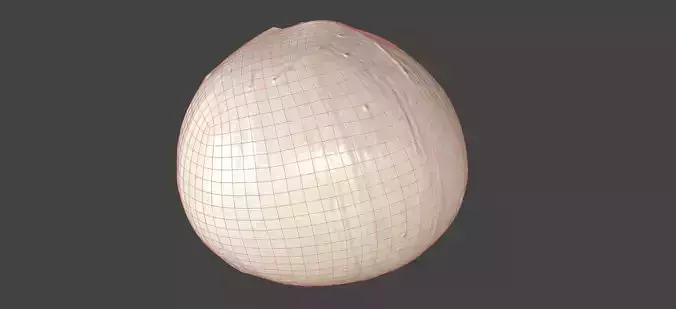 Mozzarella Low-poly 3D model 7