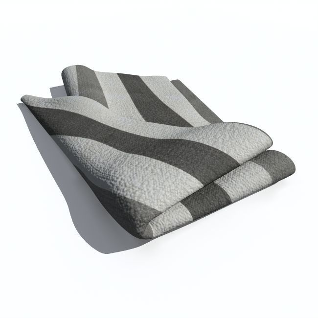 Towel folded 3D model_3