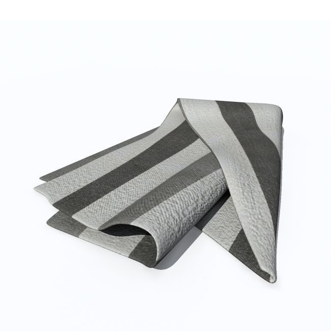 Towel folded 3D model_4