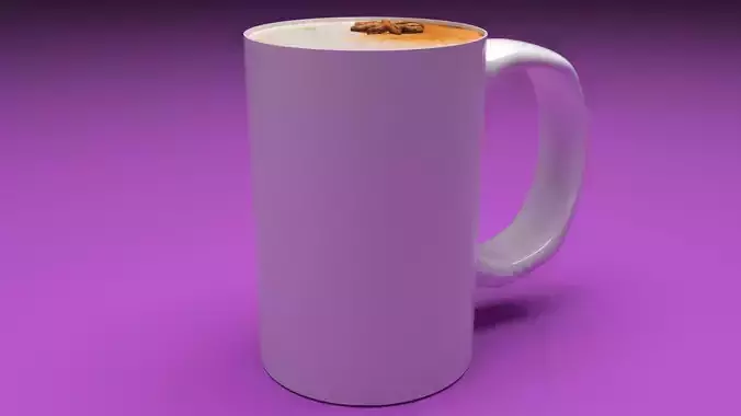Chai Latte 3D model 7