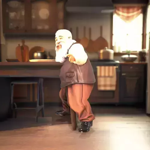 Friendly Elderly Character model pack