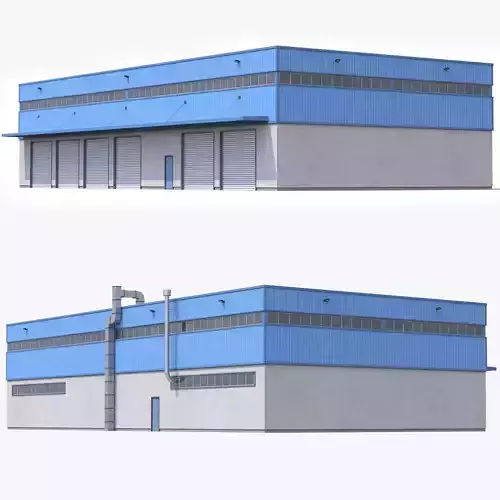 Blue Industrial Building 31 PBR