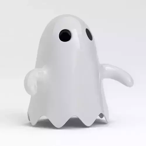 Little Cartoon Ghost White