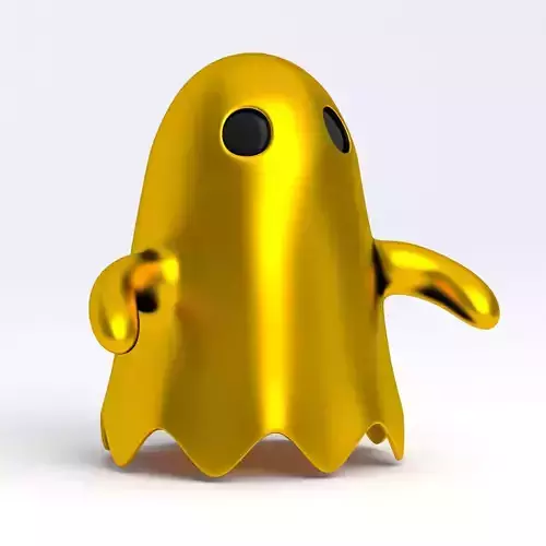 Little Cartoon Ghost Gold