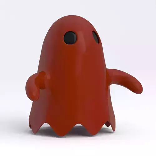 Little Cartoon Ghost Red