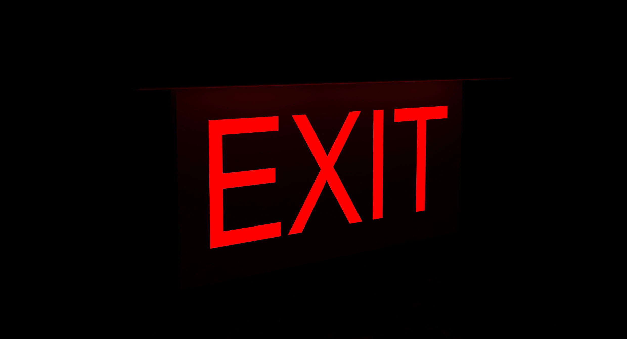 Exit Sign-001 3D model_1