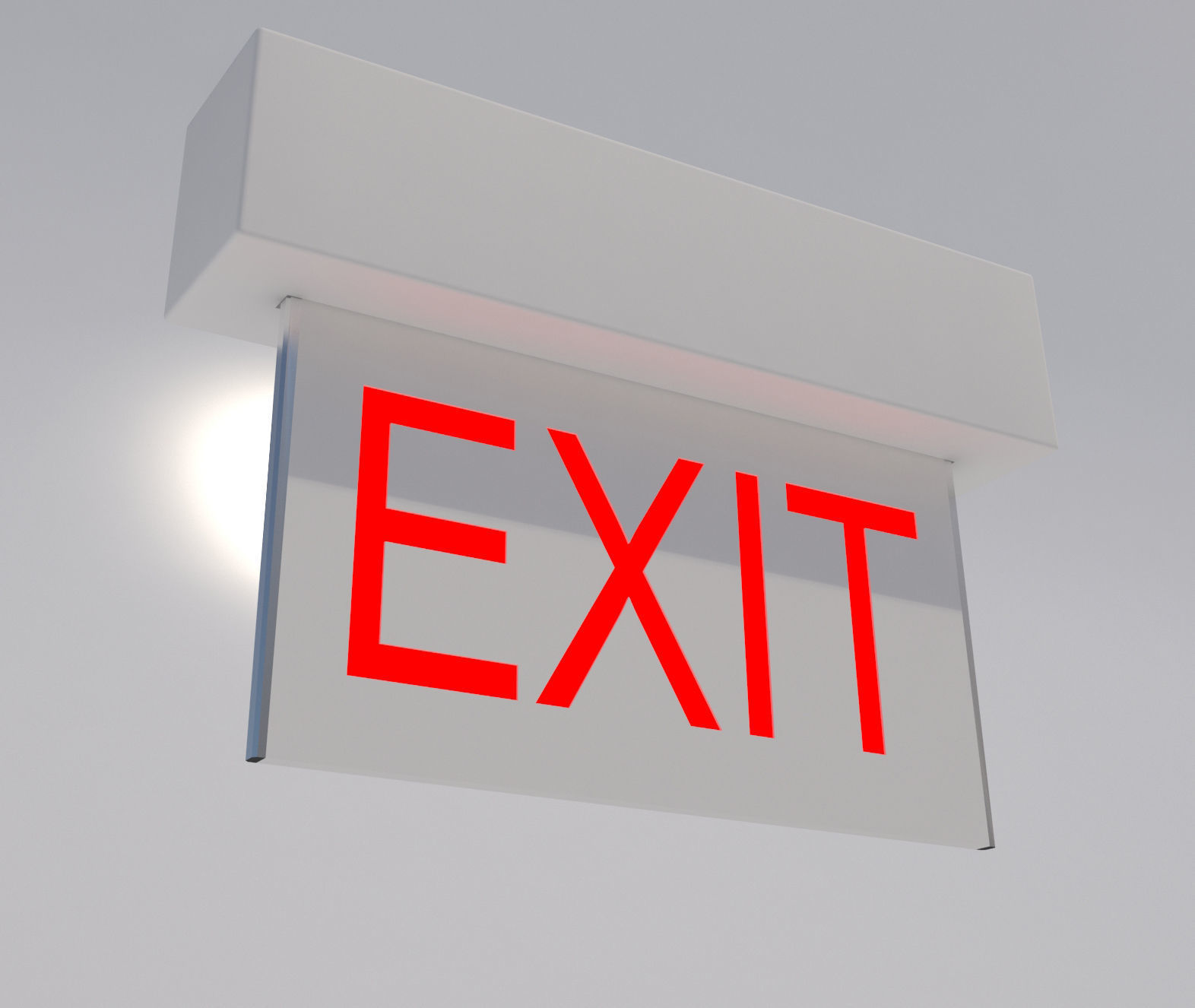 Exit Sign-001 3D model_3