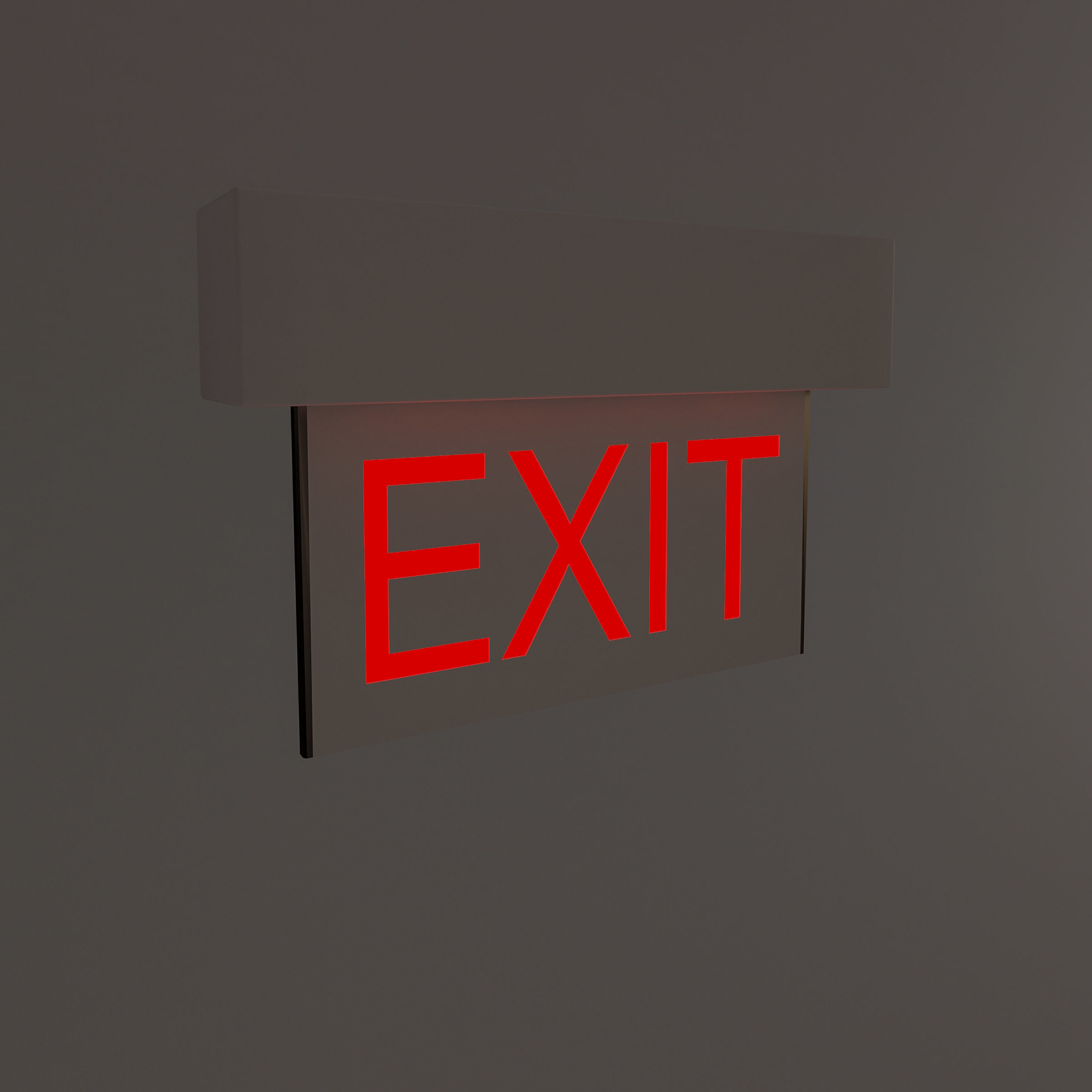 Exit Sign-001 3D model_5
