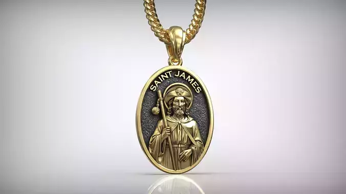 Saint James Apostle of Christ Camino de Santiago Medallion