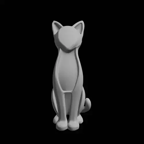Minimalist Cat Sculpture