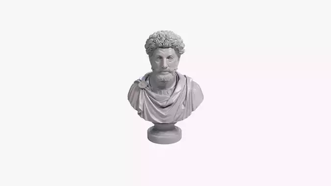 Marcus Aurelius Bust Sculpture 3D Print Model STL File