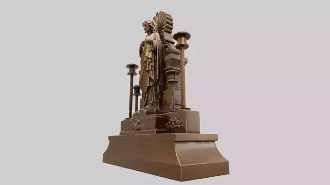 jesus candle holder hi poly