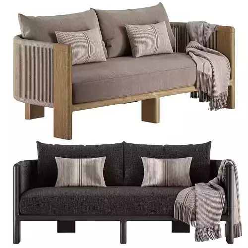 Palm Beach Teak 2 Seat Sofa-Harbour