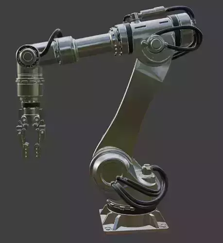 Industrial Robotic Arm 3D Model
