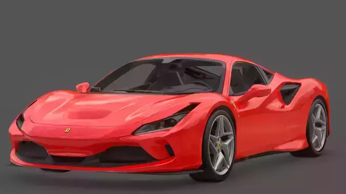 2020 Ferrari F8 Tributo 3D Model Twin Turbo V8 Ferrari Heritage 