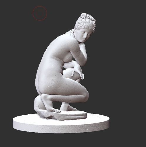 sculpture  crouching at her bath 3D model 3D print model
