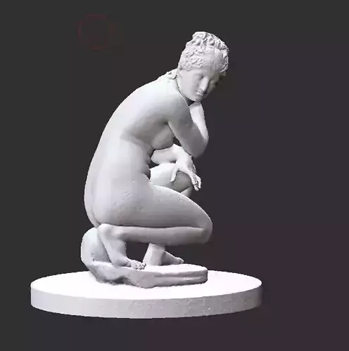 sculpture  crouching at her bath 3D model