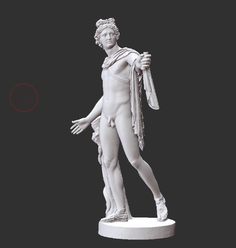 Apollo sculpture 3D model 3D print model_2